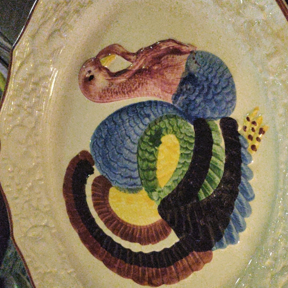 Vintage TURKEY platter
